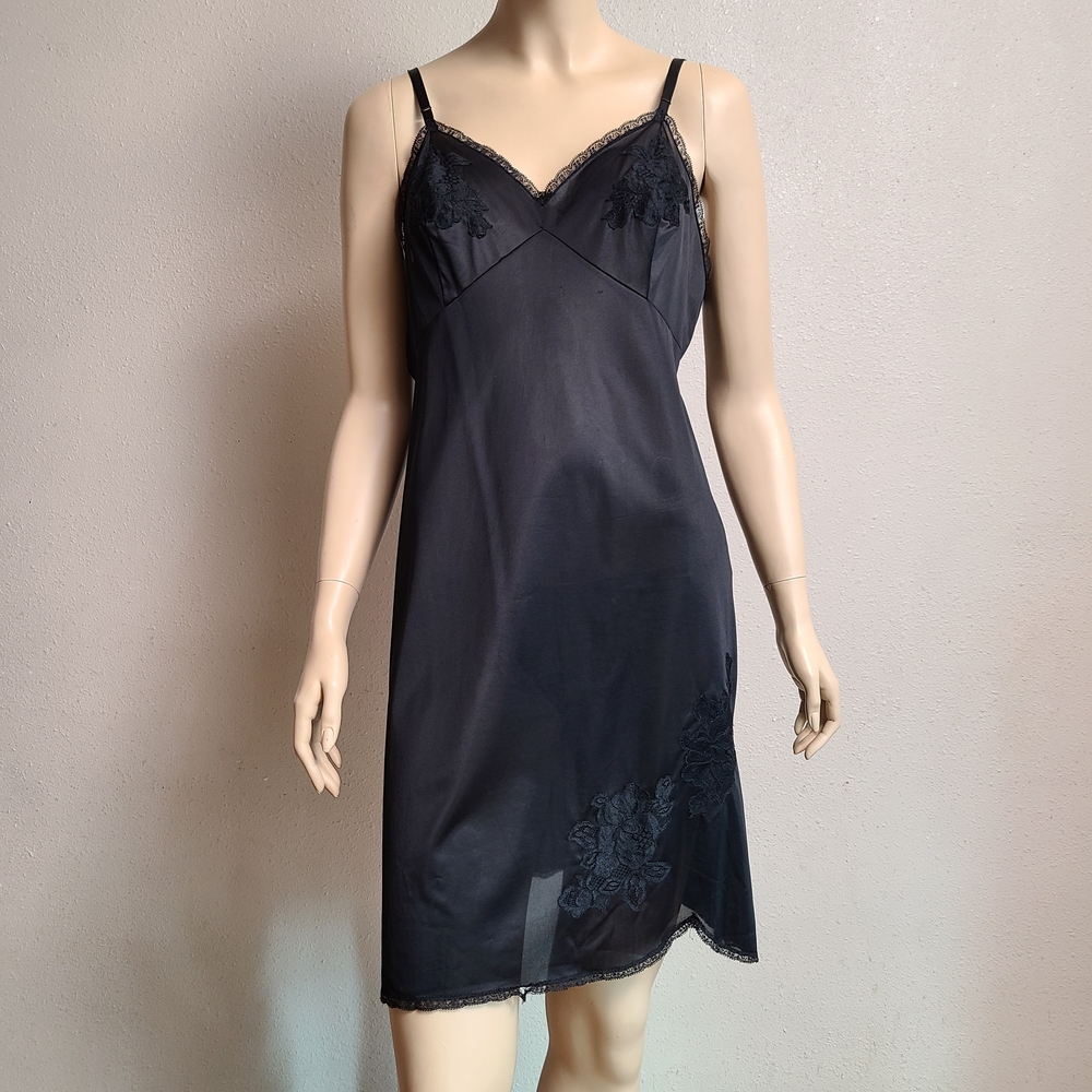 Black Lace Slip Dress